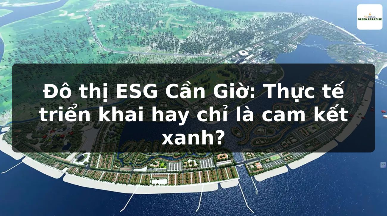 Đô thị ESG Cần Giờ: Thực tế triển khai hay chỉ là cam kết xanh?