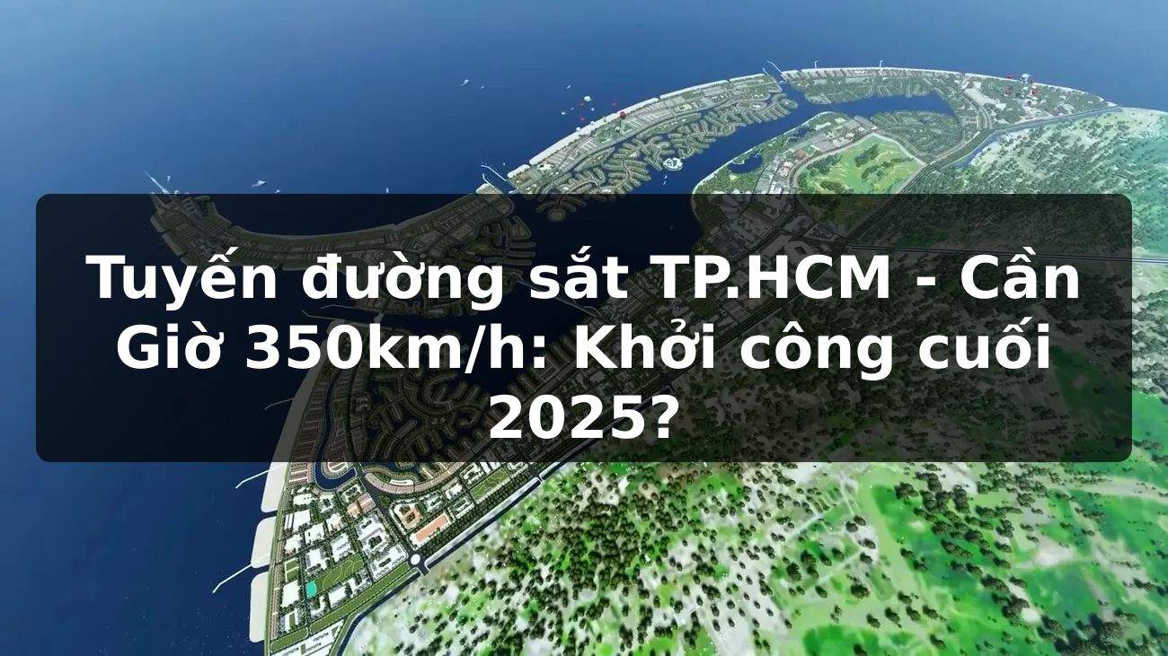 Tuyến đường sắt TP.HCM - Cần Giờ 350km/h: Khởi công cuối 2025?
